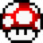 Retro Mushroom Super 3 Icon